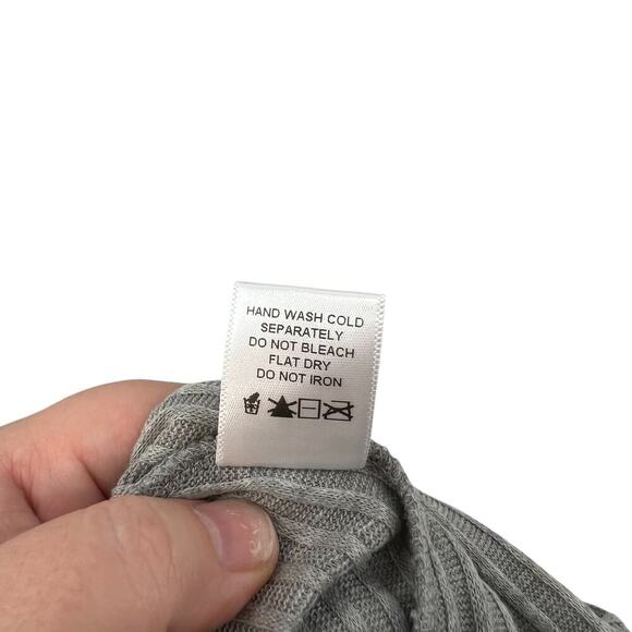 Anthropologie Ro & De Rib Tunic Tank Top Sleeveless Turtleneck Gray Size Small - Picture 16 of 16